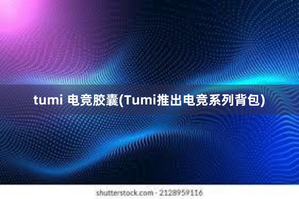 tumi 电竞胶囊(Tumi推出电竞系列背包)