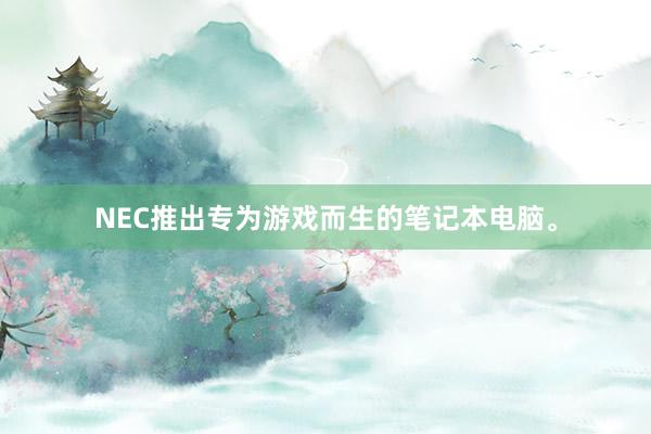 NEC推出专为游戏而生的笔记本电脑。